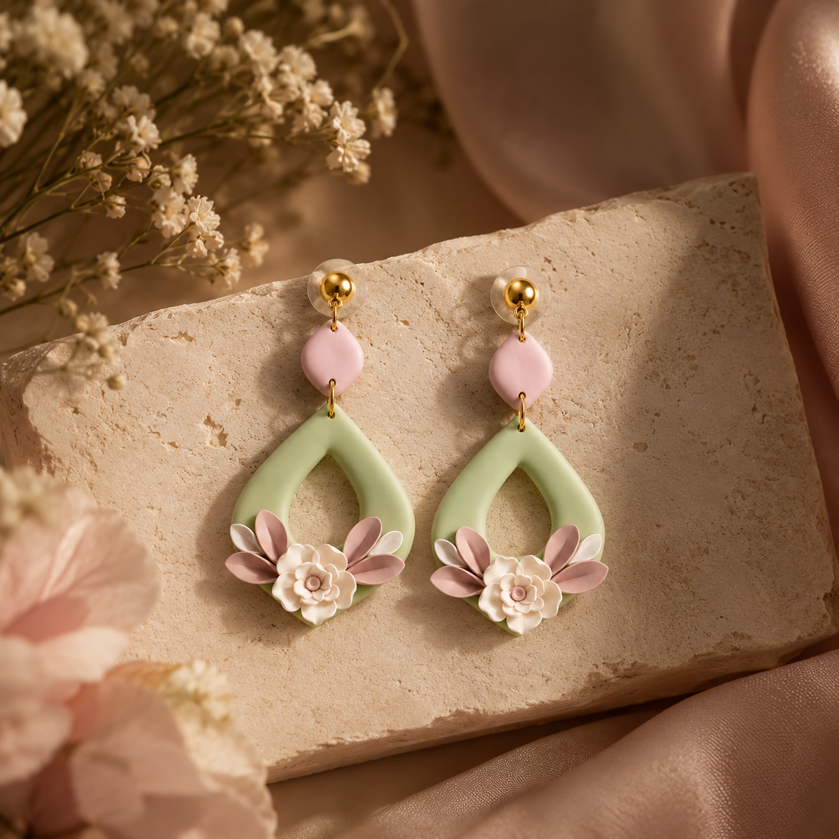 Lemon Dhalia Earrings