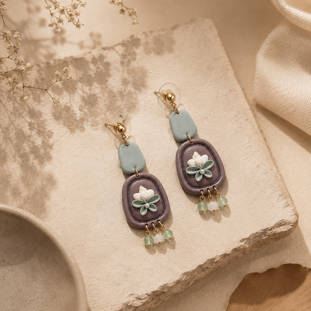 Cocoa Raindrops Earrings