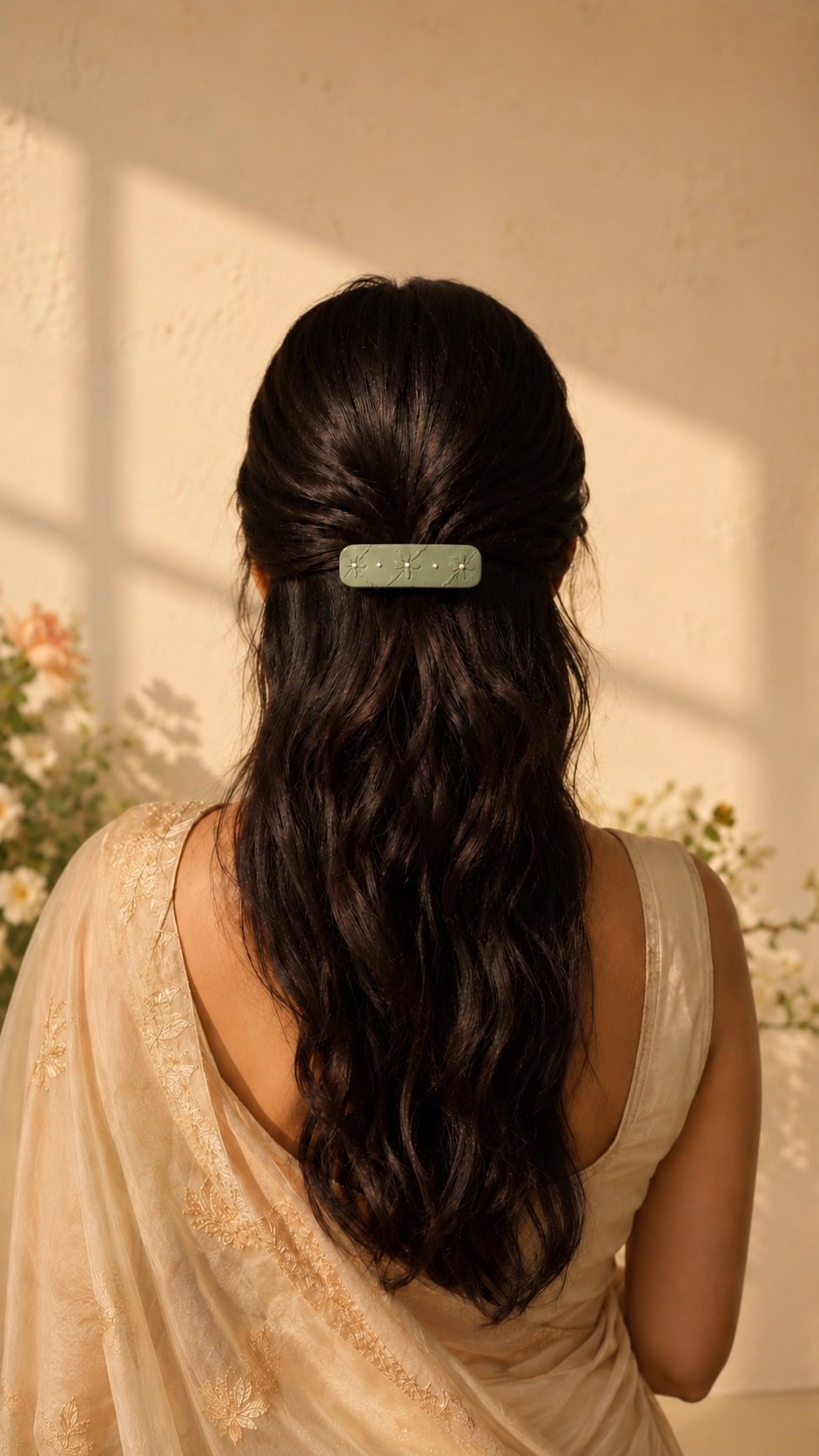 Sage Hair Barrette