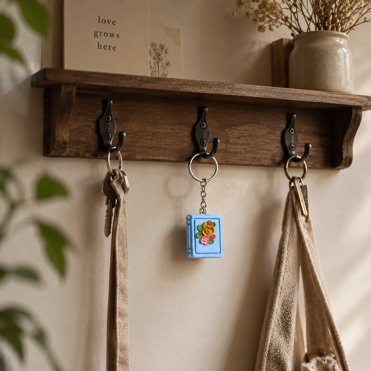 Book Keychain - Blue