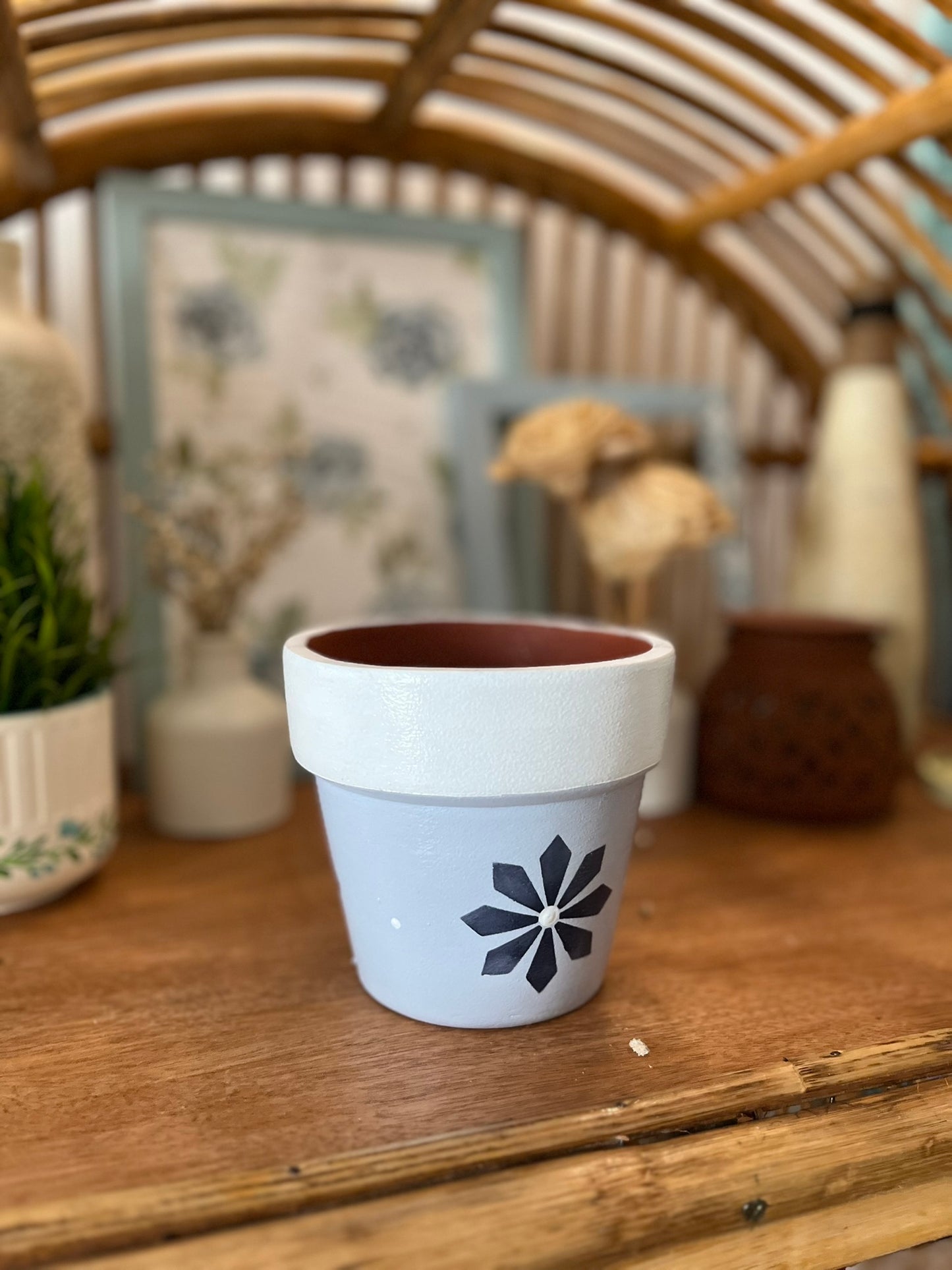 Hand-painted Plant Pot