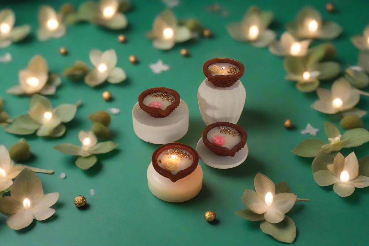 Scented Diya Candle - Set of 2