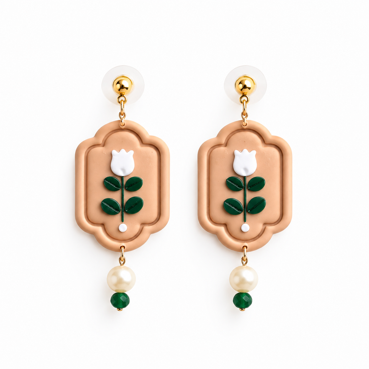 Moroccan Tan Earrings