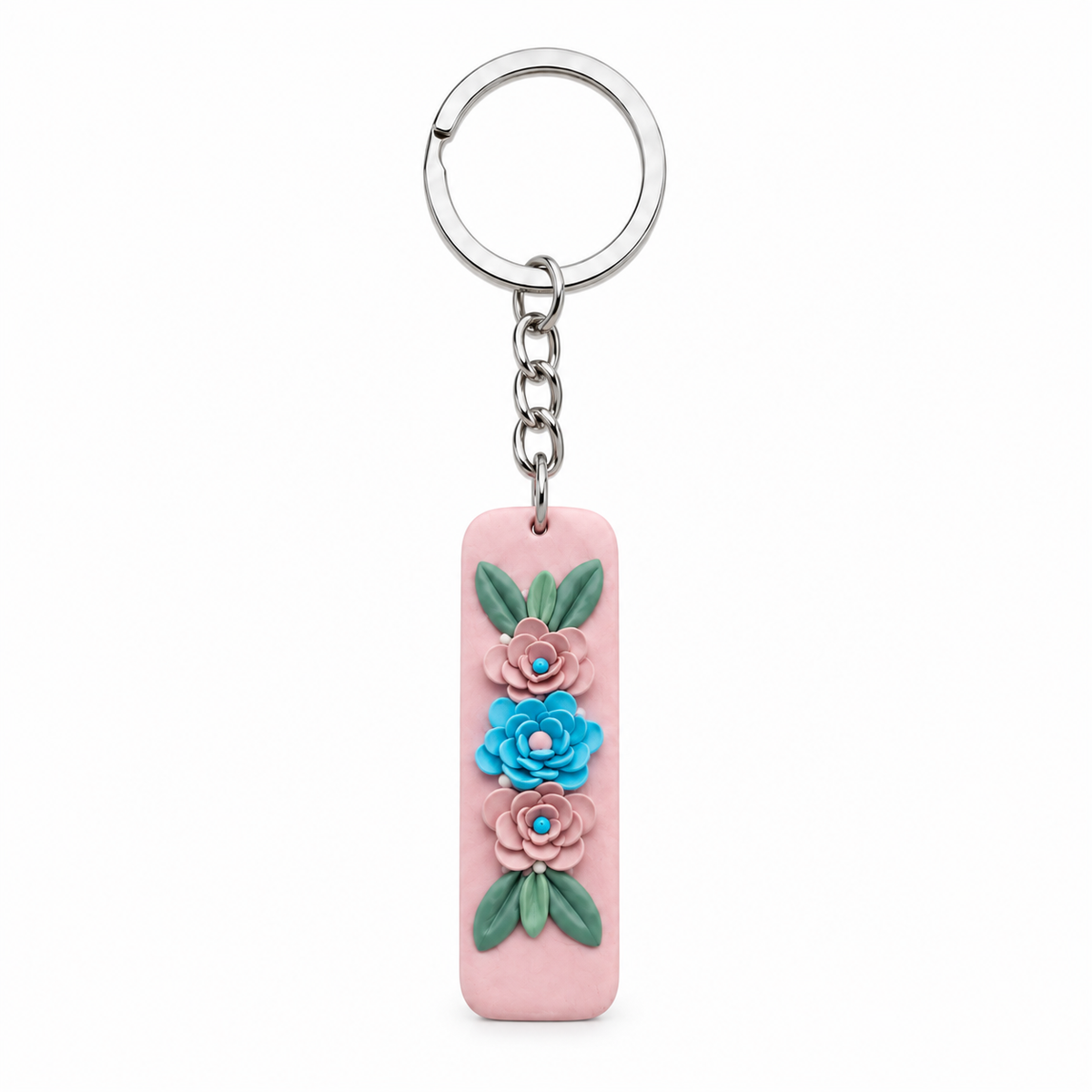 Rectangle Keychain - Pink