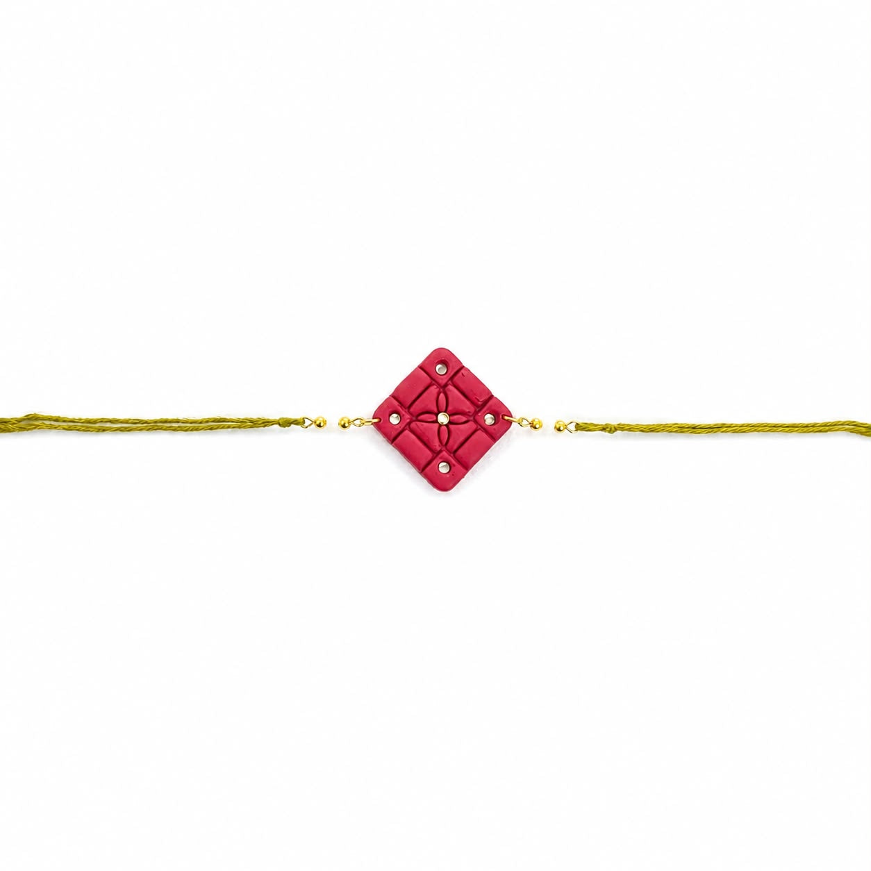 Red with Stones Rakhi