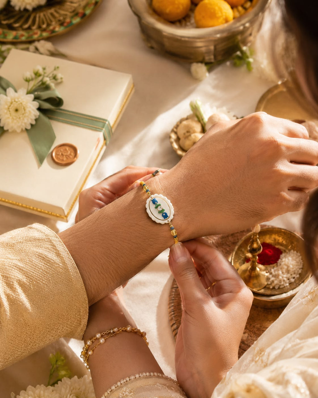 Ivory White Rakhi