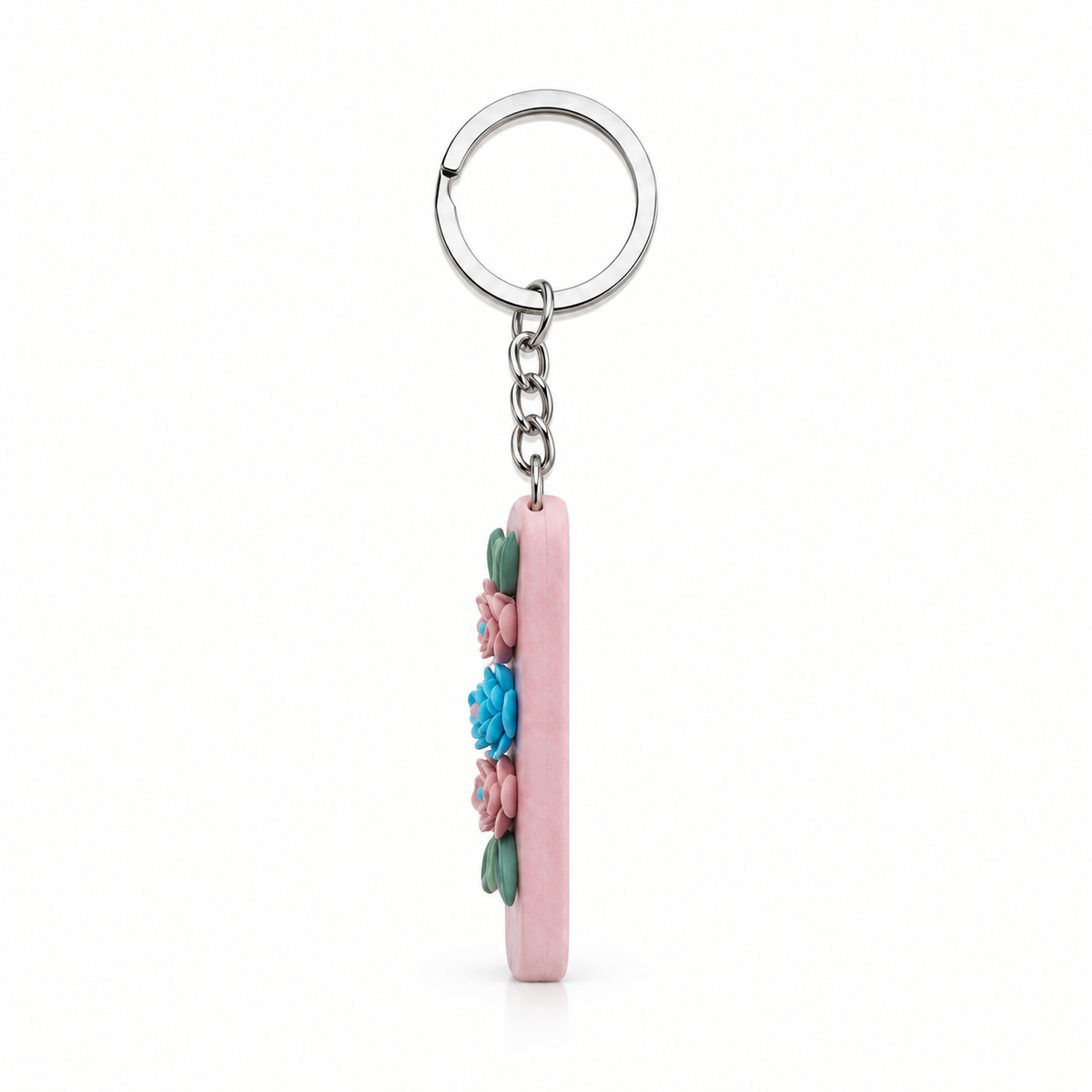 Rectangle Keychain - Pink