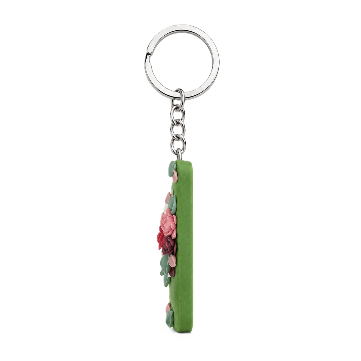 Rectangle Keychain - Olive Green